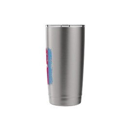 Israel Azerbaijan Half Flag Israeli Azerbaijani Roots Stainless Steel Insulated Tumbler