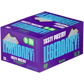 Tasty Pastry - Low Carb, Zero Sugar, Keto-Friendly - Blueberry (10 On-The-Go Pastries)
