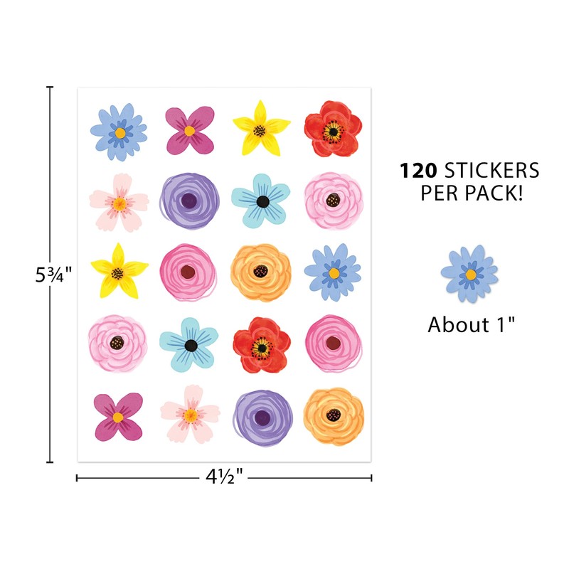 Teacher Created Resources Wildflowers Stickers (TCR7092)