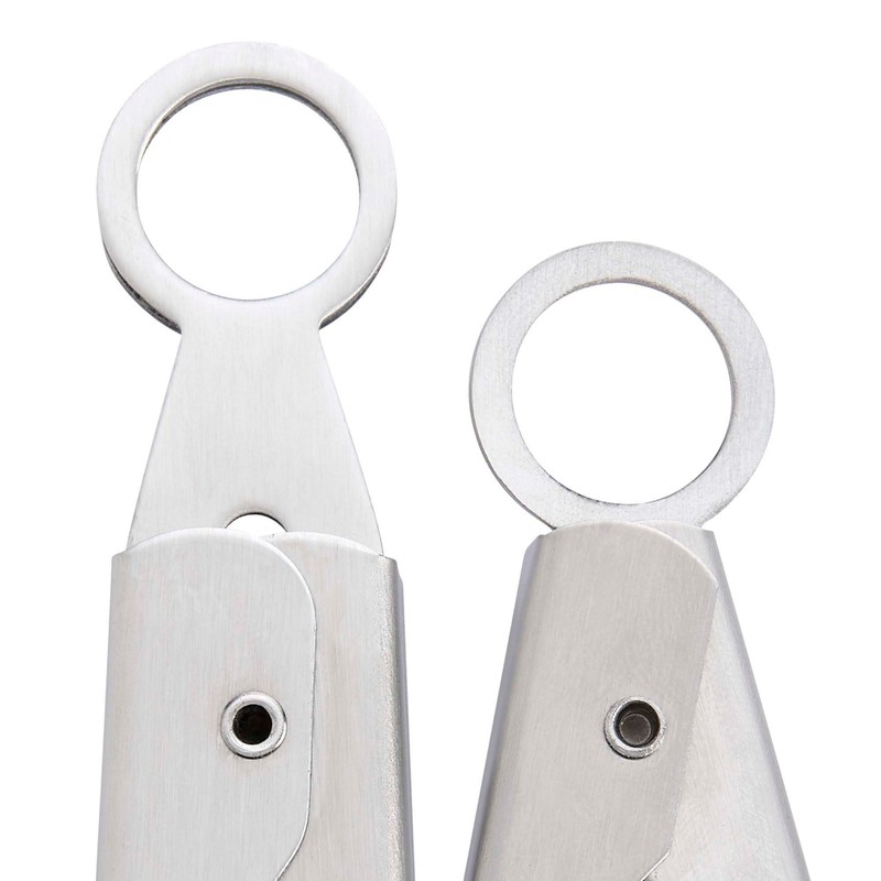 HIC Kitchen Spring Locking Kitchen Cooking Serving Food Barbecue Tongs,