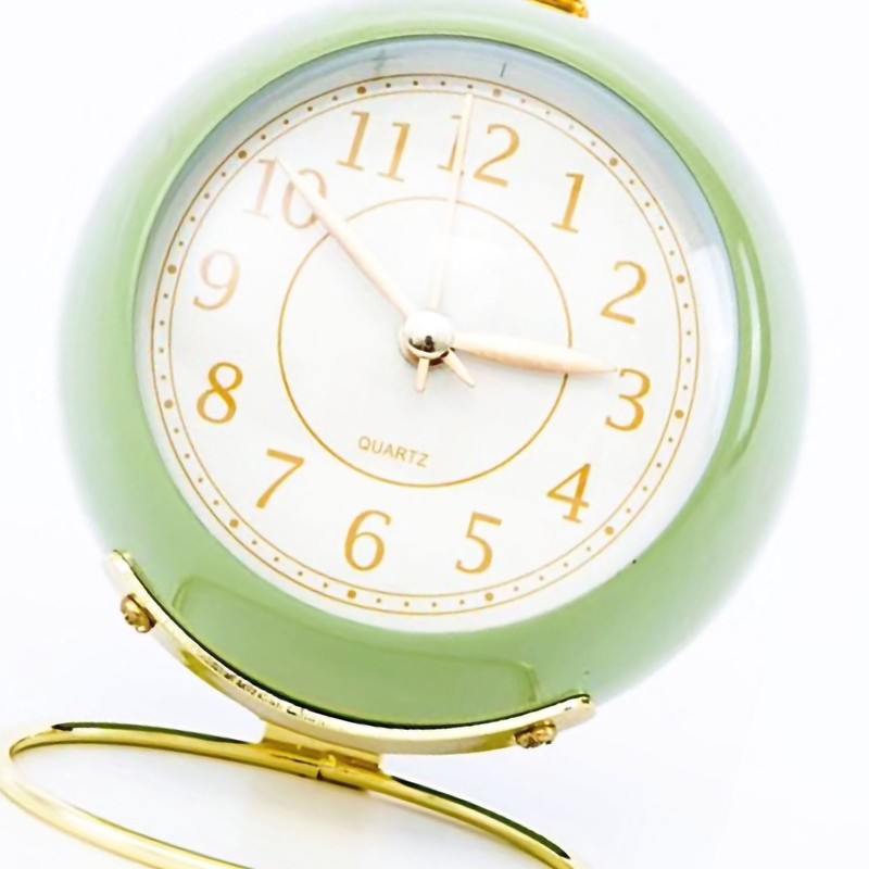 Small Round Clock Circular Base Mute Corrosion Resistance Quartz Bedside
