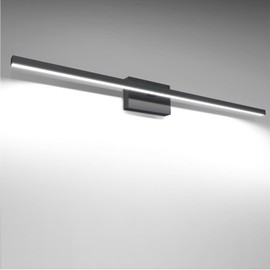 VOLISUN Modern Bathroom Vanity Light 39.4 inch, 24W Dimmable 5CCT Led Bathroom Light Fixture Over Mirror, Black Bar Vanity Light for Bathrooms Mirror Cabinets Bedroom-ETL Certificated