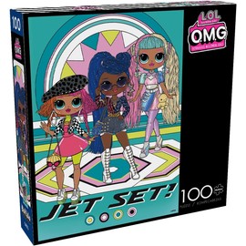 Buffalo Games - OMG - Jet Set - 100 Piece Jigsaw Puzzle for Families -Challenging Puzzle Perfect for Game Nights - Finished Size is 15.00 x 11.00