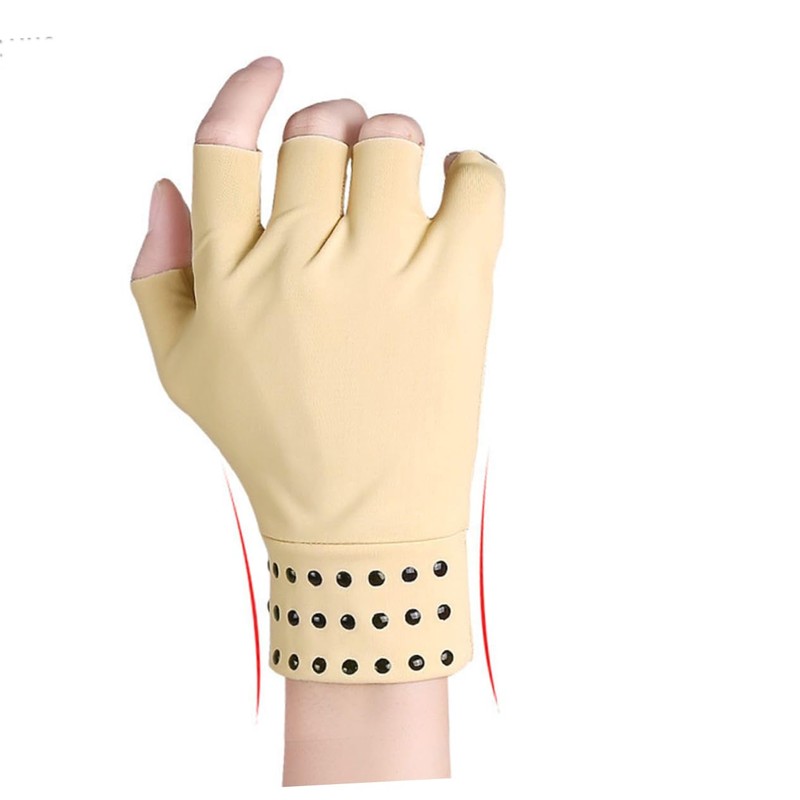 Healeved 2 Pairs Compression Gloves Magnetic Therapy Gloves for Hand