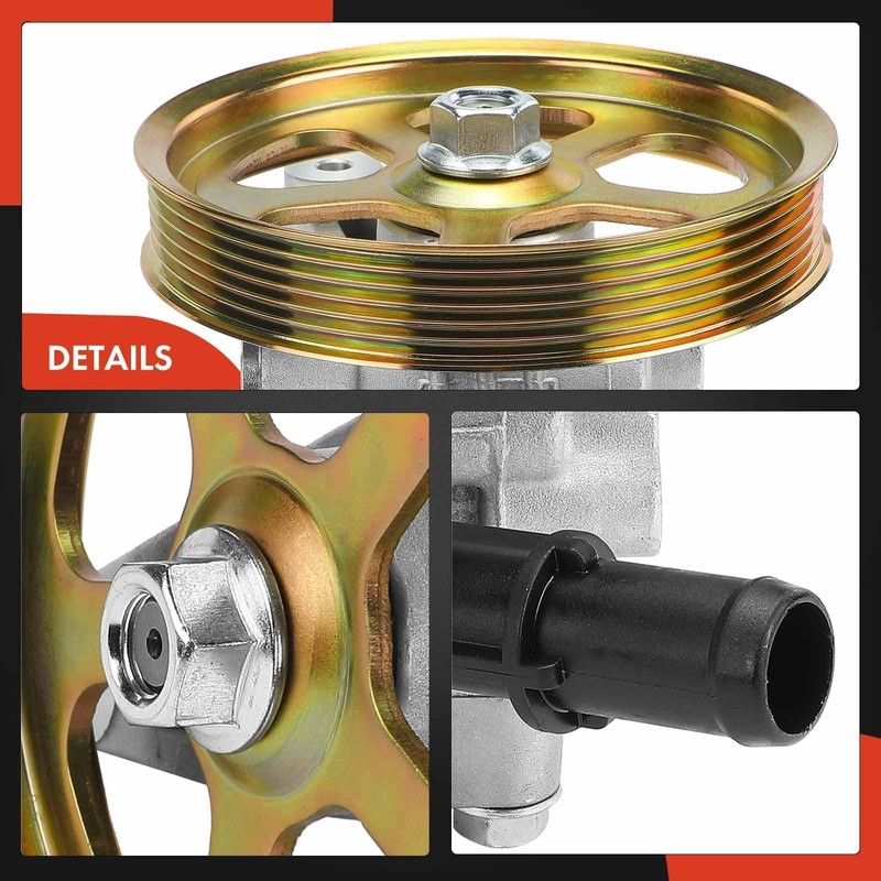 A-Premium Power Steering Pump, with Pulley, Compatible with Honda Accord