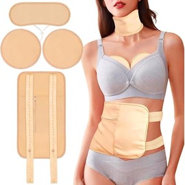 YHOVID Paquete De 4 Pzas De Aceite De Ricino Envoltura De Algodón Orgánico Para Detox Hígado, Estómago, Vientre, Cuello, Pecho Y Cuerpo Completo, Kit De Almohadillas Reutilizables Para Compr