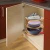 Goaste 3-Tier Bamboo Corner Shelf, Kitchen Countertop Storage Organizer, Cabinet