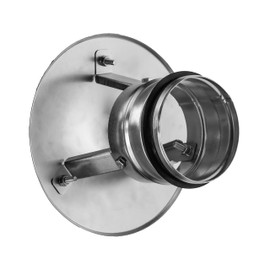 Vent Systems 5" Inch Round 360 Vent Cap - Galvanized Metal - House Exhaust Roof Cap with Rubber Sealing for Perfect Insulation - Ventilation Cover - Top Chimney Cap 125 mm