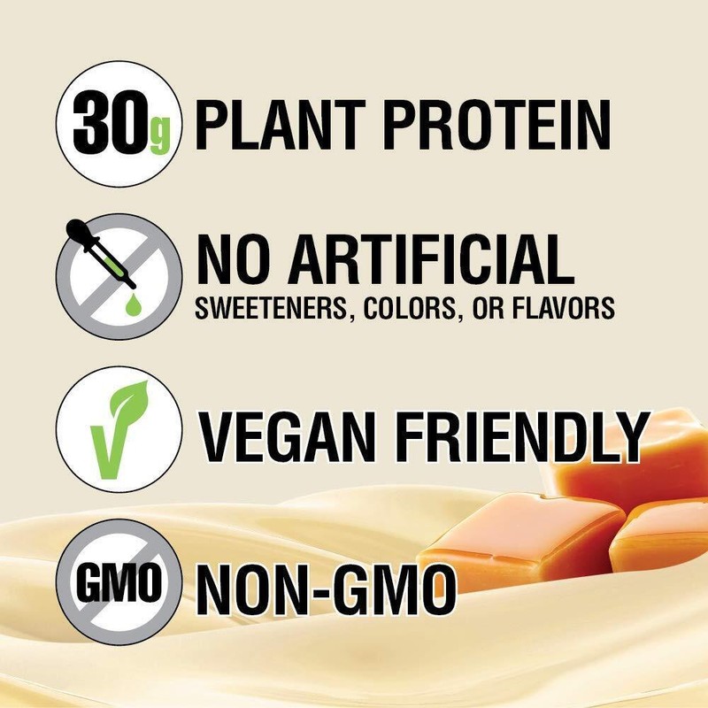 Labrada Vegan Plant Based Protein Shakes Vanilla Caramel 17 Fl