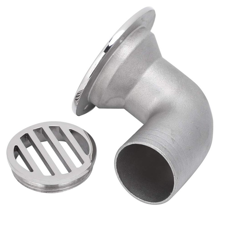 EIMSOAH Boat Bend Floor Drain,316 Stainless Steel Deck Drain Boat