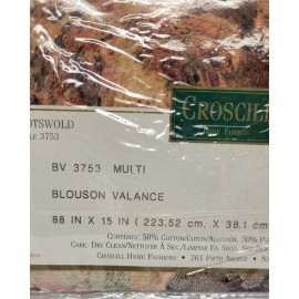 Croscill Cotswold Blouson Valance Topper 88" x 15" Style# 3753 New Old Stock