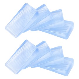 8 Pcs Rubbery Clear Table Shims, Level Wedge for Home Improvement, Table Shims, Bed Shims, Toilet Shims, Home Improvement DIY Wedge Levelers (10mm)
