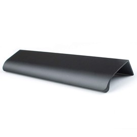 ZDYS Black Drawer Pulls, Finger Edge Pull Concealed Handle,Modern Style Cupboard Handles for Home Kitchen Door Drawer Cabinet Aluminum Alloy 1/5pcs