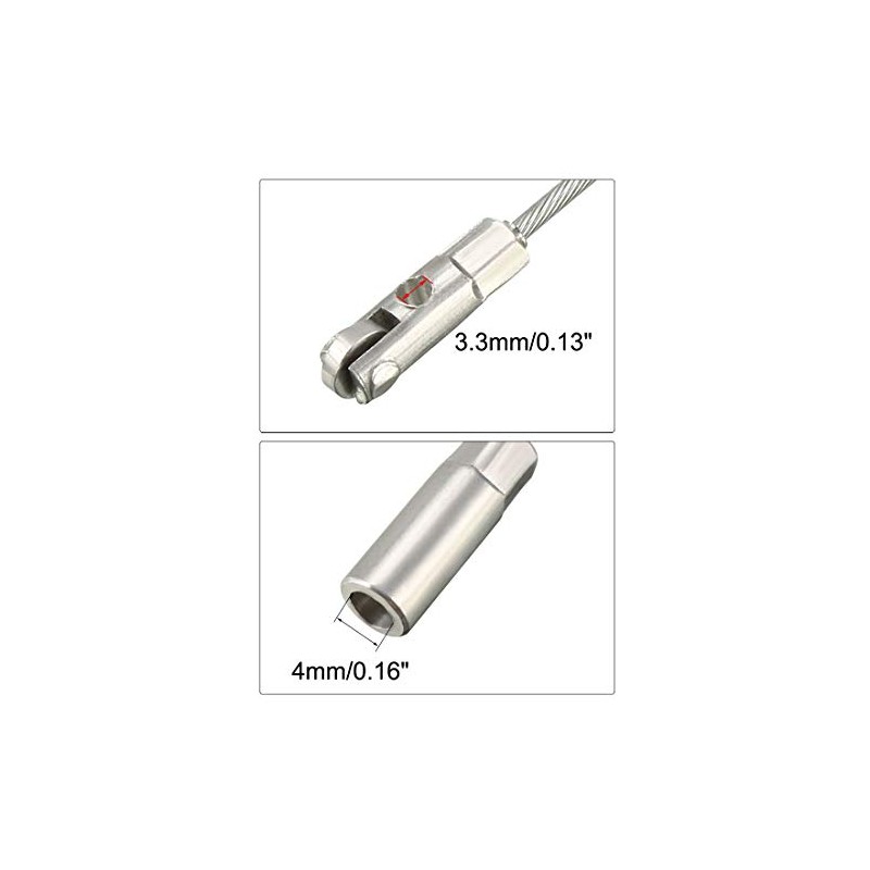 uxcell 2PCS 140mm/5.51inch Flexible Fish Tape Replacement Leader Wire Cable