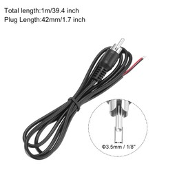 QUARKZMAN Speaker RCA Male to Bare Cable Open End RCA Audio Cable Male Female Connector Adapter for Amplifier Receiver Speaker Cable 1m