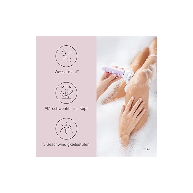 Panasonic ES-EY30 Wet/Dry Epilator Women Dual Disc with 60 Tweezers