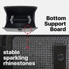 KMMOTORS Foldable hanging trash Can for vehicle, Bling Car Trash