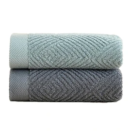 Cawtiuly Bathroom Hand Towels Set of 2, Super Soft 100% Cotton Towel Highly Absorbent Hand Towel, Hand Towels for Bath, Hand, Face, Gym and Spa, 35 * 75 cm