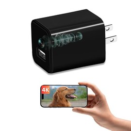 XXAXX Cámara WiFi 4K Ultra HD, transmisión al teléfono, detección de movimiento, ranura para tarjeta SD, aplicación para teléfono, solo video