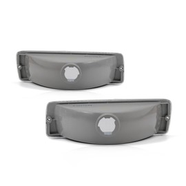 For Dodge D150/D250/D350 Turn Signal Light 1991 1992 1993 Driver and Passenger Side Pair/Set | Below Head Light | Clear Lens | CH2520106 + CH2521106 | 55026085 + 55026084