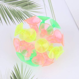 STOBOK Fun Suction Cup Ball: 4Pcs Suction Cup Play Sticky Balls Colorful Toys Novelty Toys for Kids Boys Girls Birthday Party Favors, Indoor Outdoor Tossing s