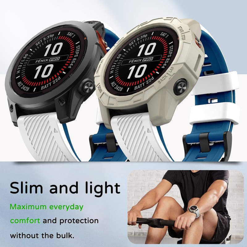 MYSNBKN Case Compatible with Garmin Epix Pro 51mm/Fenix 7X Pro/Fenix