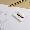 2 x 45mm 'Musical Heart' Erasers/Rubbers (ER00009252)