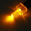 sourcing map 20Pcs 2mm Pre Wired LED, Orange DC6-12V Diffused