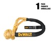 DEWALT DXBC90008 Black/Yellow 1/2” x 24" Kinetic Soft Shackle with