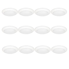 American Lighting QD6-30-WH - Quick Disc 6" White Flush Mount Ceiling Light - 3000K (12 Pack)