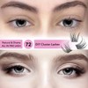 Individual Eyelashes, Pack of 72 DIY Cluster Eyelashes, Individual False