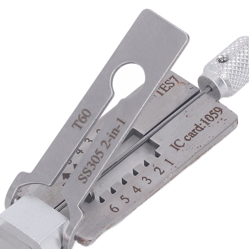 2 in 1 Decoder Tool Hook and Pickup Set Stainless