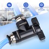 Bwintech Pack of 2 4 mm Pneumatic Ball Valve Push-to-Connect