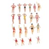 20-Pack 1.4 inch Miniature Beach Swimsuits People Figures Model Train