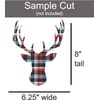 Red Plaid Heat Transfer Vinyl, Pattern HTV Red Plaid, Green,