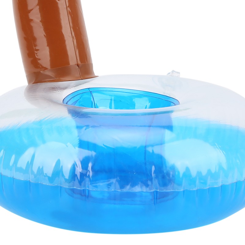 12pcs Coconut Trees Inflatable Pool Drink Holder Beach Party Cup