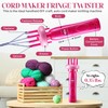 Enhon Cord Maker Portable Fringe Twister, Handheld Cord Maker for