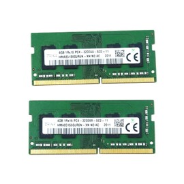 Laptop Memory Module 2-Peace Kit HMA851S6DJR6N-XN Compatible Replacement Spare Part for SK Hynix HMA851S6DJR6N 8GB (2x4GB) 1RX16 DDR4 SO-DIMM PC4-25600 3200MHz 260-Pin Non-ECC CL22 1.2V