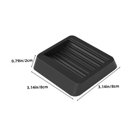 Operitacx 8pcs Non Slip Rubber Furniture Pads Durable Caster Cups for Chair Legs Floor Protector for Hardwood Tile Gripper Stopper Compatibility Slip Design