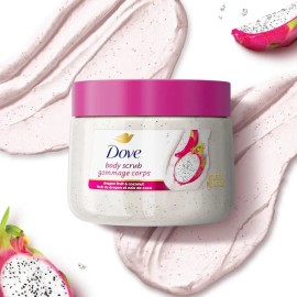 Exfoliante Corporal Dove de Crema Coco y Fruta del Dragón para Todo Tipo de Piel