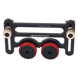 Precision Stock Guides for Table Saw, Dual Universal Featherboards with Sliding Blocks, Woodworking Double Wheel Bearing Stock Roller for Table Saw, Router Table & Band Saw