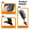 CB Gloss Black Driver Rider Backrest For Harley Breakout FXBR