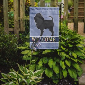 Caroline's Treasures BB5552GF Affenpinscher Welcome Garden Flag Mailbox Flag Decorative Yard Flag Banner Outside Patio Artwork Yard Flower Beds, Garden Size, Multicolor
