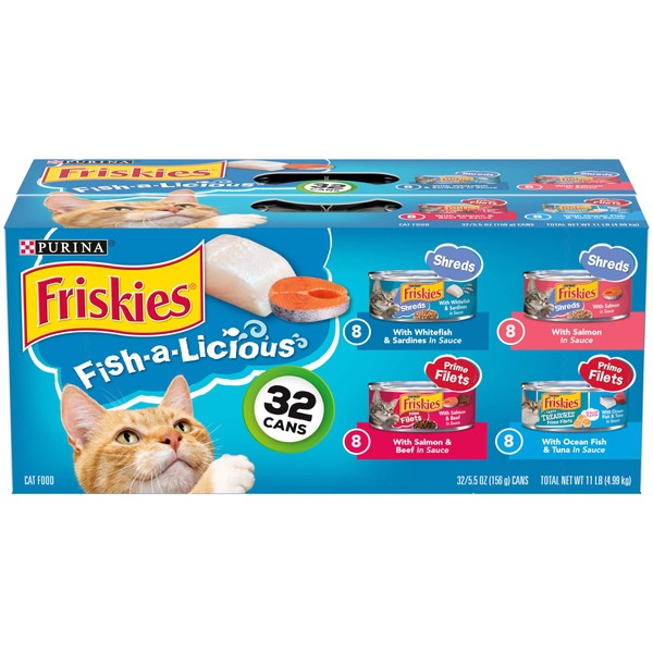 Friskies Purina Friskies Wet Cat Food Variety Pack Fish-A-Licious Extra