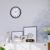 Vigorwise Wall Clock, Sweep Silent Movement Accurate Clocks with Temperature