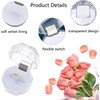 Clear Crystal Ring Gift Box With Foam Insert - 30Pcs