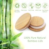 Oui Bamboo Wood Yogurt Jar Lids - 12 Pcs, Leak