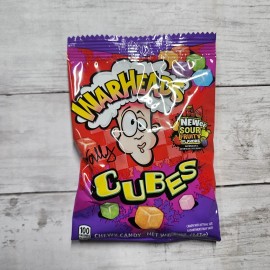 Warheads Cubes Chewy Candy 5oz 2-Pack – Sour Fruit Flavors – New Sealed Bags
