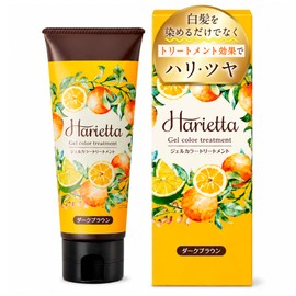 Harrietta Z39K005 Gel Color Treatment, For Women, Men, Young Hair, Gray Hair, Age Hair Care, Dark Brown, 7.1 oz (200 g), Made in Japan
