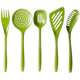 Hutzler Melamine Utensil Set, Full Size, Green